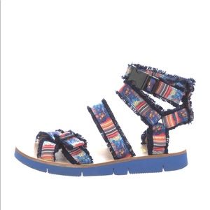 MSGM printed gladiator sandals